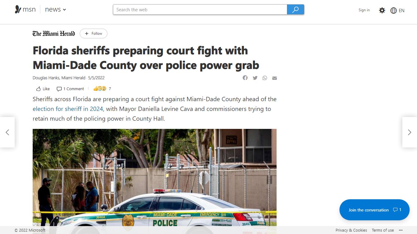 Florida sheriffs preparing court fight with Miami-Dade County over ...